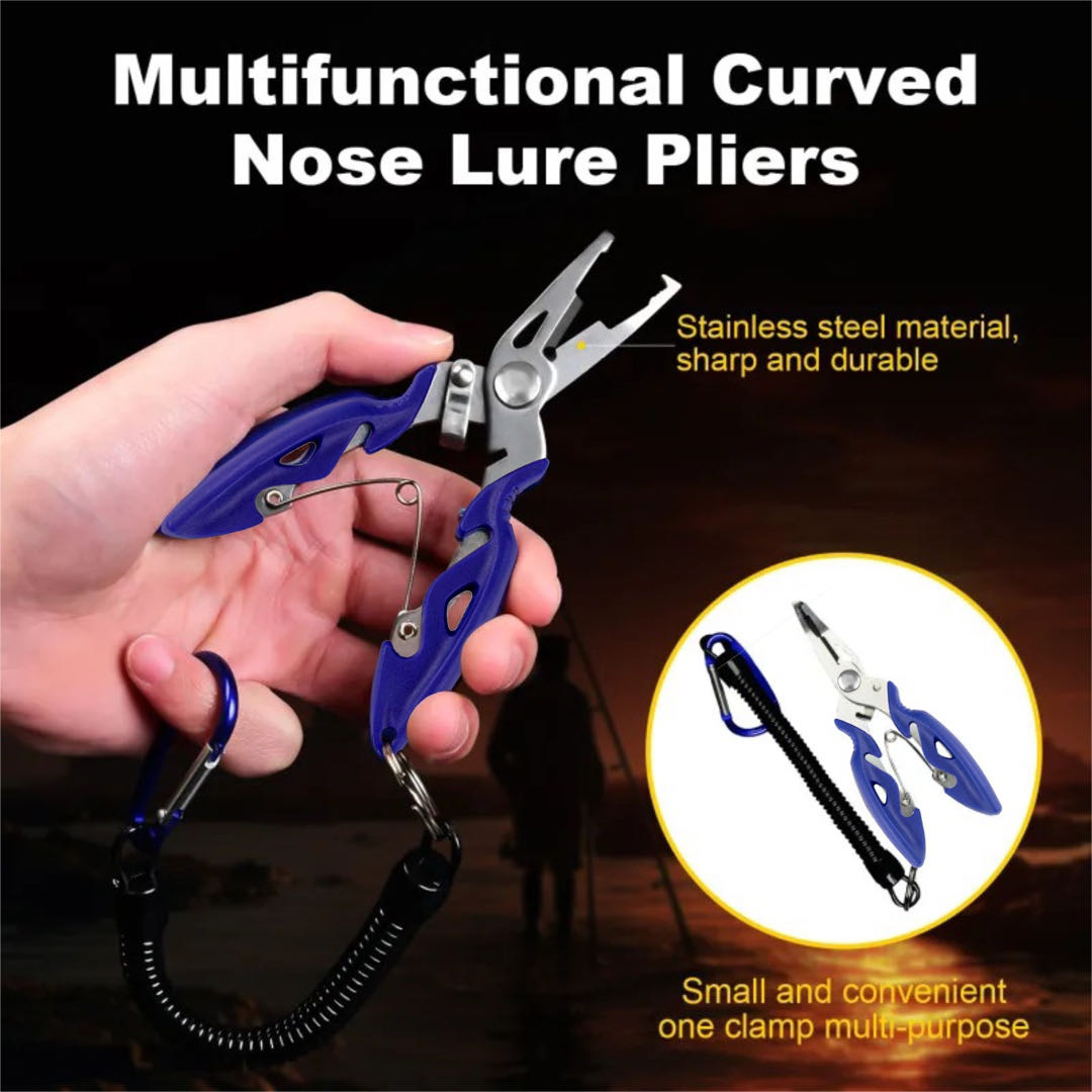 Fishing Pliers - Pince multifonctionnelle à bouche incurvée, coussretours