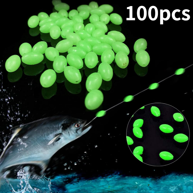 Fishing Equipment On Sale - 100 pcs/lot ovale nuit lumineuse perles
