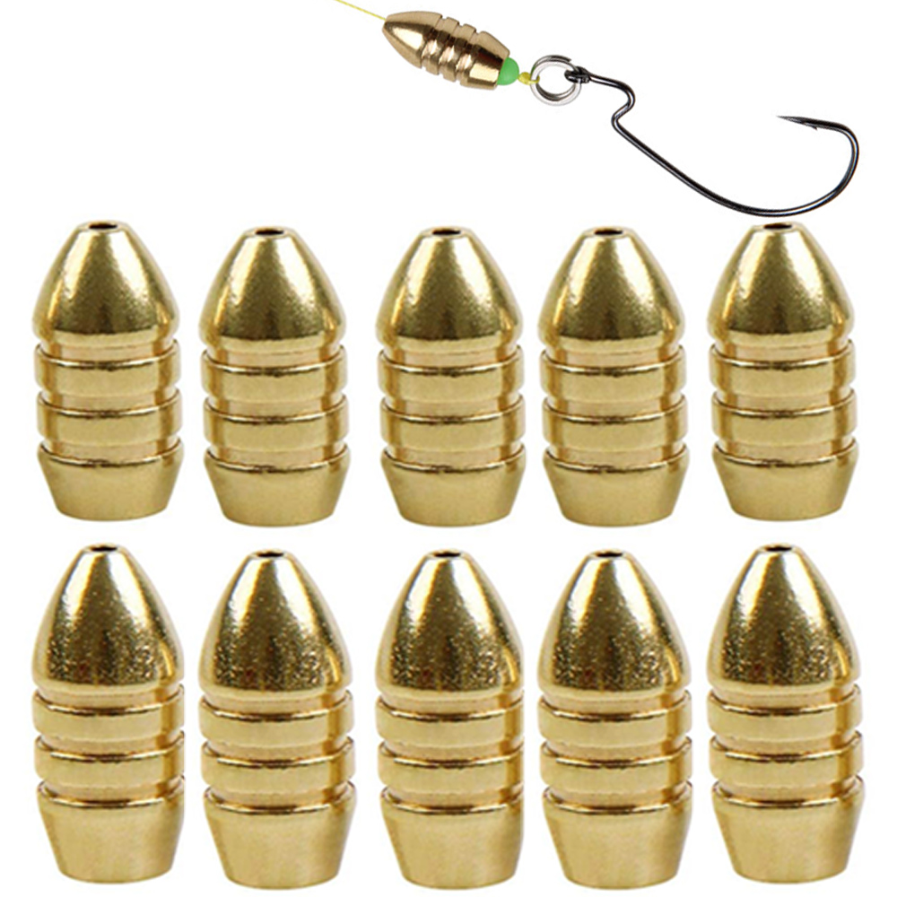 Bass Fishing Lure - Poids de pêche en laiton pour