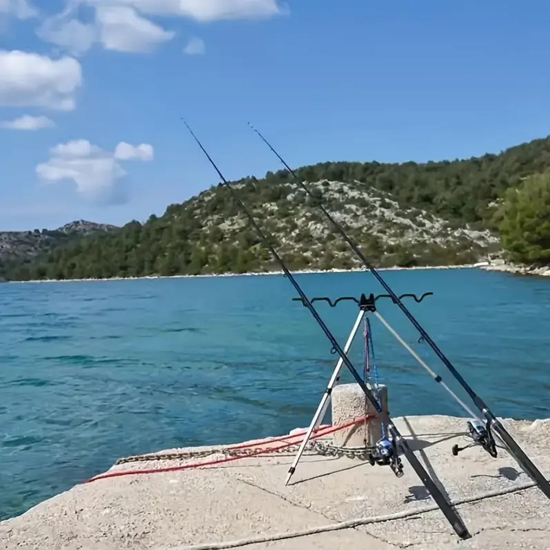 Telescopic Fishing Rod - 1PC Support de canne à pêche