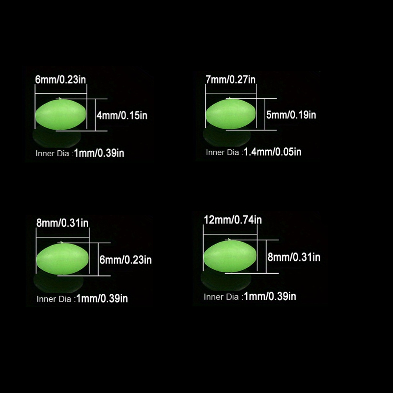 100 pcs/lot ovale nuit lumineu - Fishing Equipment On Sale avis et prix